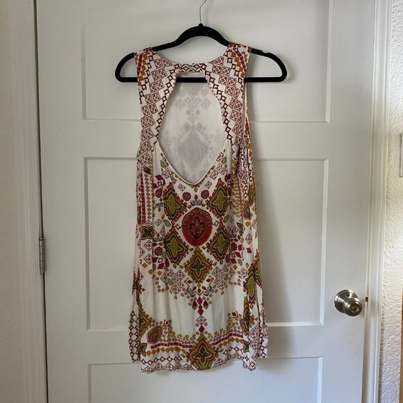 Urban Outfitters Ecote Guinevere Floral Open Back Frock Dress - Picture 3 of 3